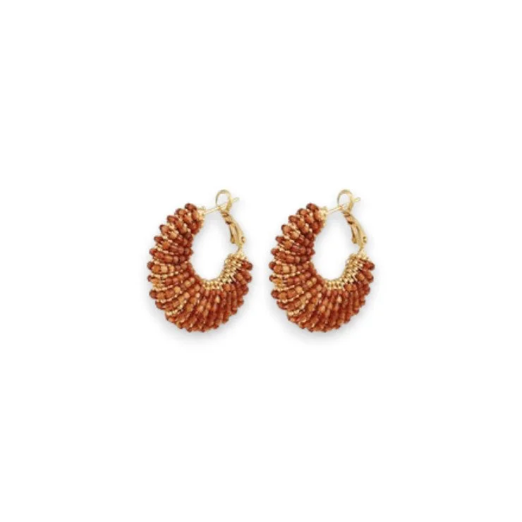 Classic pearl spiral earrings for women -GAS BIJOUX - IZZIA EARRINGS