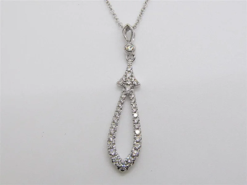 Elegant rose gold infinity necklaces -Diamond Pendant