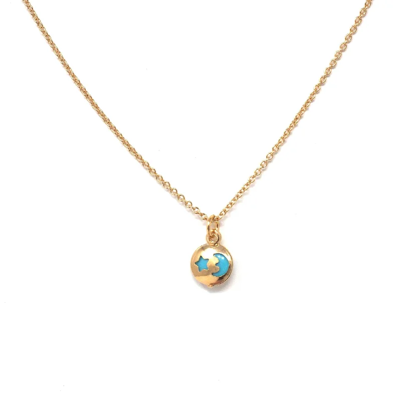 Bold turquoise pendant necklaces for ladies -Cosmos Necklace