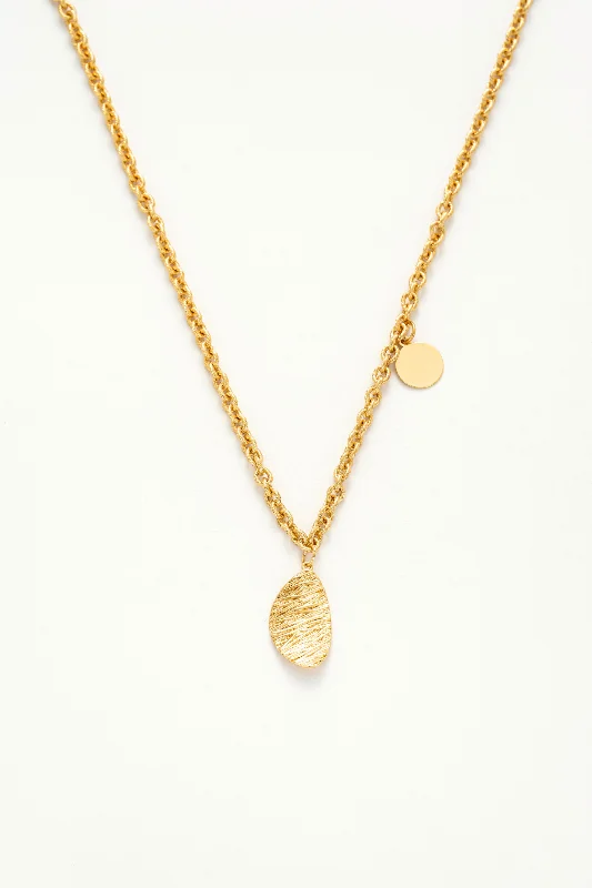 Simple diamond drop necklaces for women -Wild Cherry Leaf Necklace