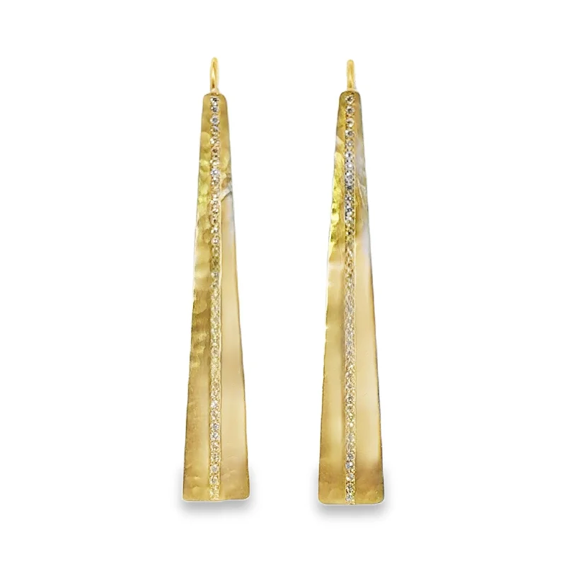 Classic gold arch earrings for women -Marika Stain Finish Tower Drop Earrings