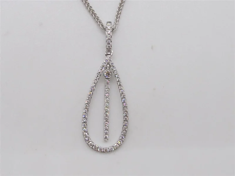 Elegant pearl tassel necklaces for ladies -Diamond Pendant