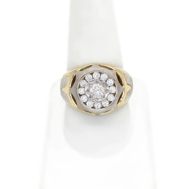 Vintage gold floral ring for ladies -*NEW* 14K Star Ring - JTJ™