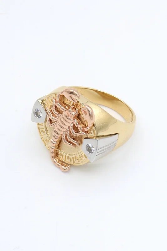 Ladies bold rose gold cocktail ring -*NEW* 14k Men’s Scorpion Ring CZ JTJ™