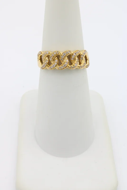 Ladies minimalist gold twist ring -*NEW* 14K Women’s Cuban Ring Diamond 💎 JTJ™