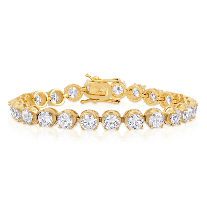 Elegant diamond bar bracelets -Diamond Buttercup Tennis Bracelet 4mm