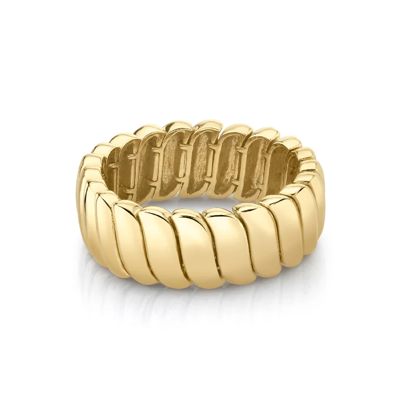 Minimalist gold knot ring for women -Classic Zoe Ring