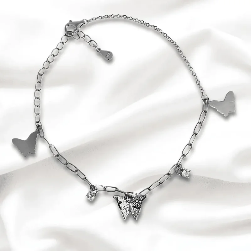 Minimalist silver wrap bracelets for women -Butterfly Bracelet for Women