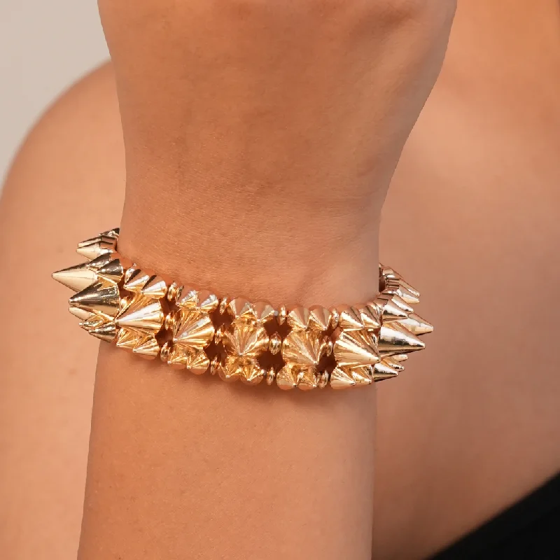 Modern silver vine bangle bracelets -TFC Angrakshak Gold Plated Adjustable Bracelet