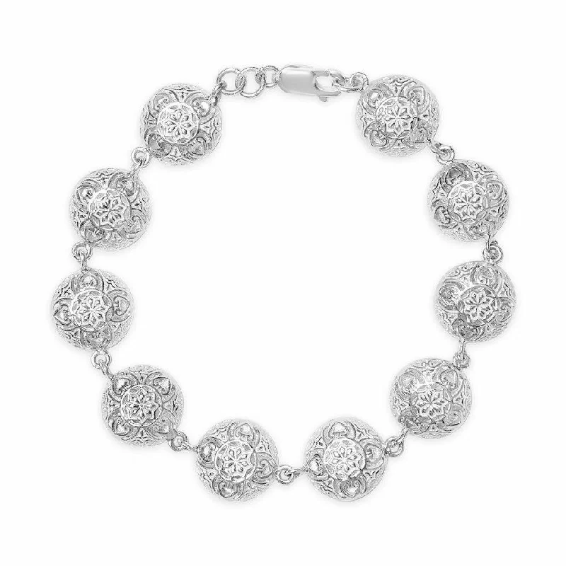 Ladies shimmering quartz cuff bracelets -Memory Keeper Bracelet | White Gold