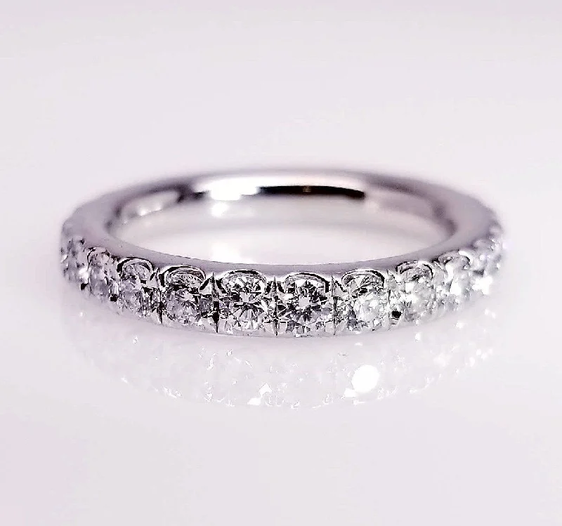 Ladies asymmetrical gemstone ring -"ETNBD01689" Extra Comfort Fit Victorian Scoop Pave Diamond Ring