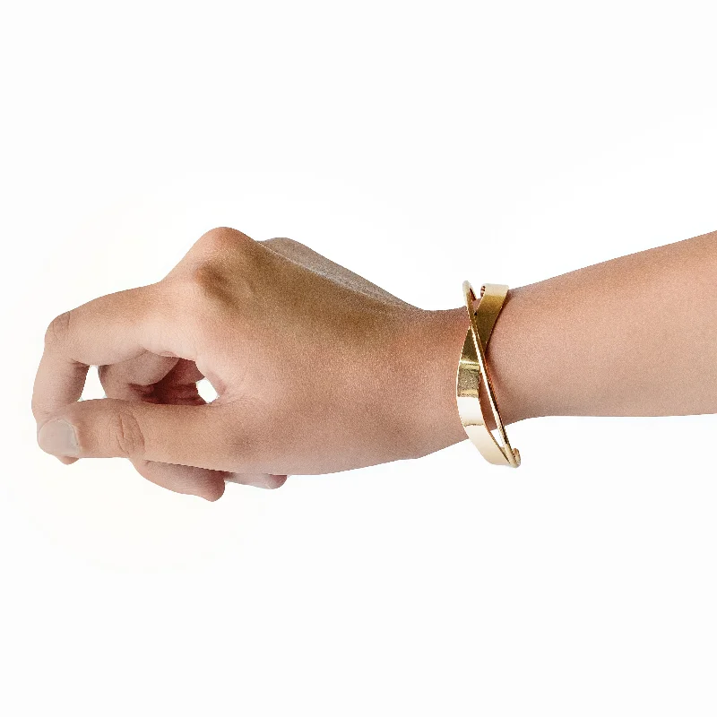 Ladies bold spiral cuff bracelets -Chokore Irregular Matte gold Bracelet