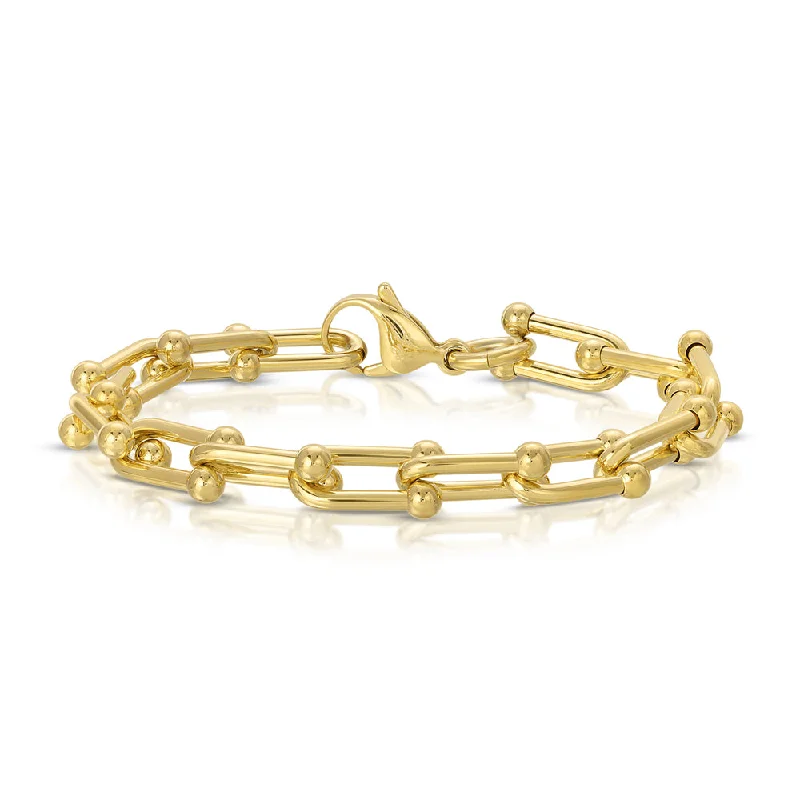 Ladies lightweight wrap bracelets -Hardware Gold Bracelet