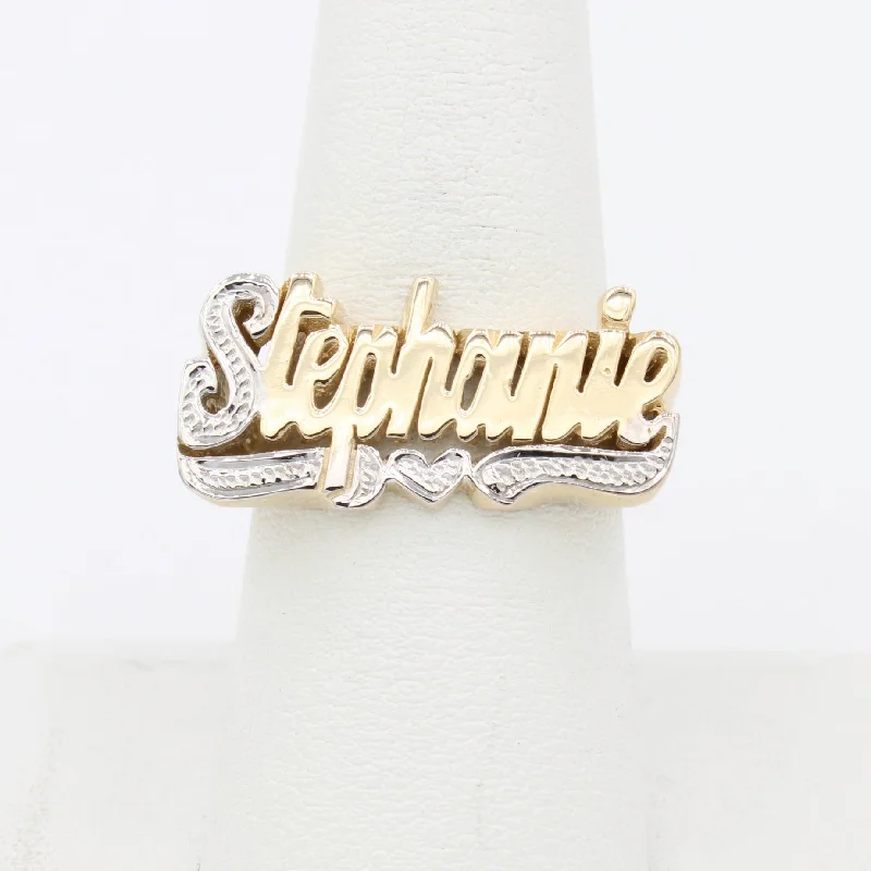 Vintage gold twist ring for women -*NEW* 14K Women Custom Name Ring 💁‍♀️ - JTJ™