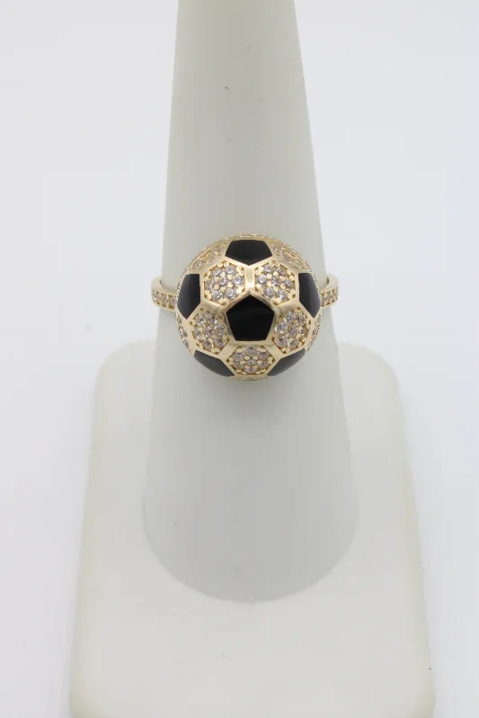 Elegant pearl inlay ring for ladies -*NEW* 14K Ball⚽️ Fancy Ring JTJ™