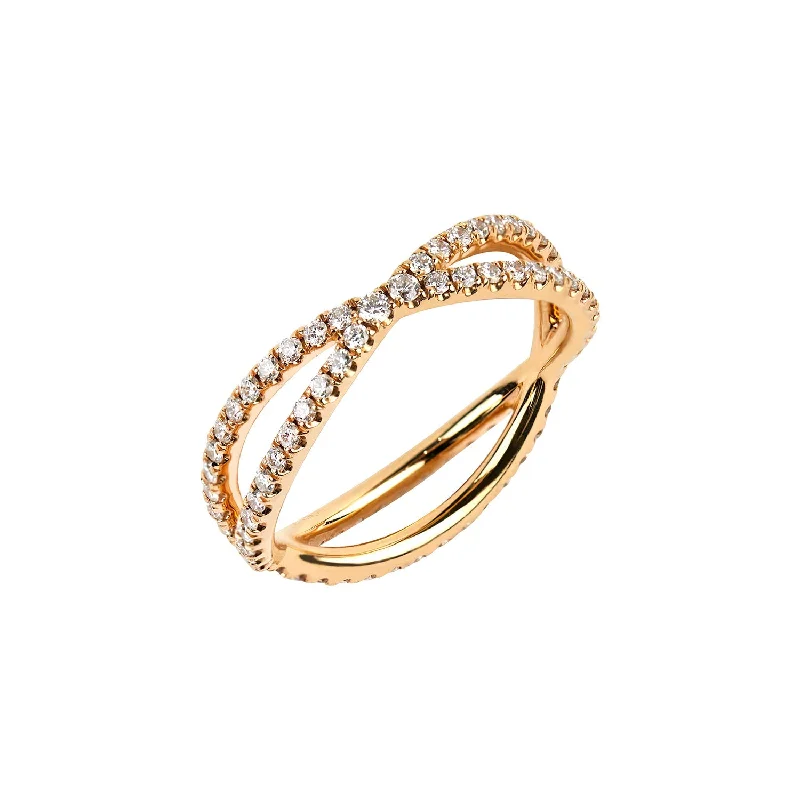 Simple gold eternity ring for ladies -Fidelity Ring