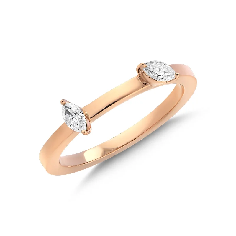 Delicate silver eternity ring for ladies -BRIDAL GOLD DIAMOND RING